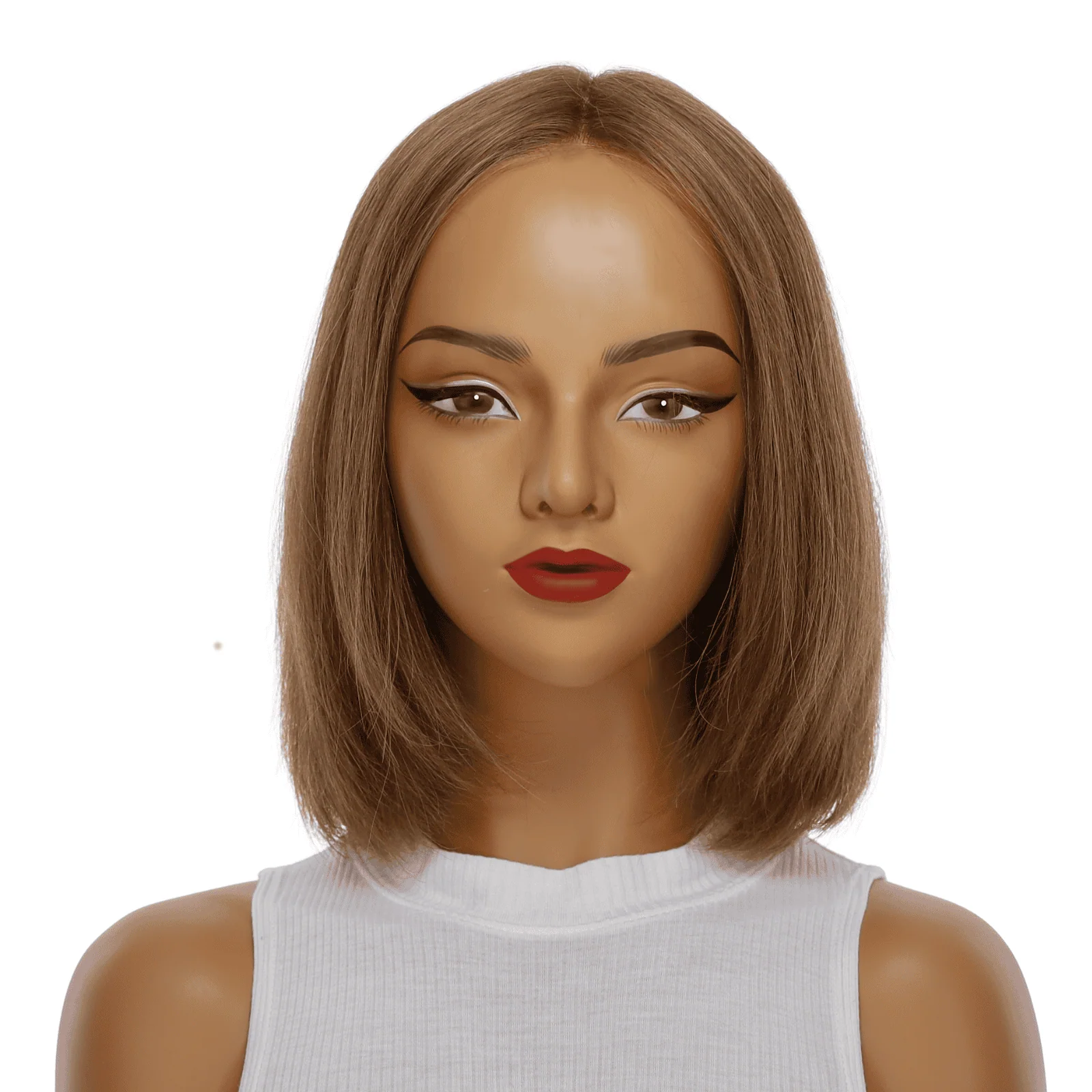 12" Divine Luxe Lace Top Wig #14 Dark Blonde - Image 2