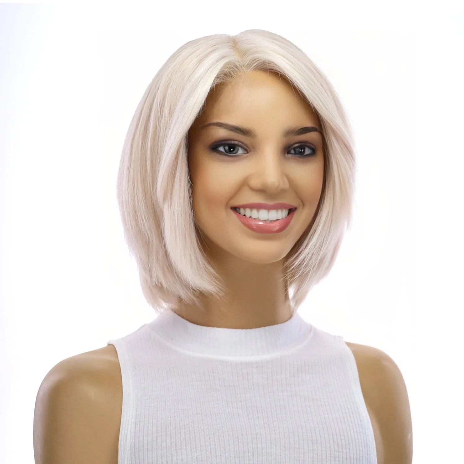 12" Halle Silk Top Wig Ice Blonde