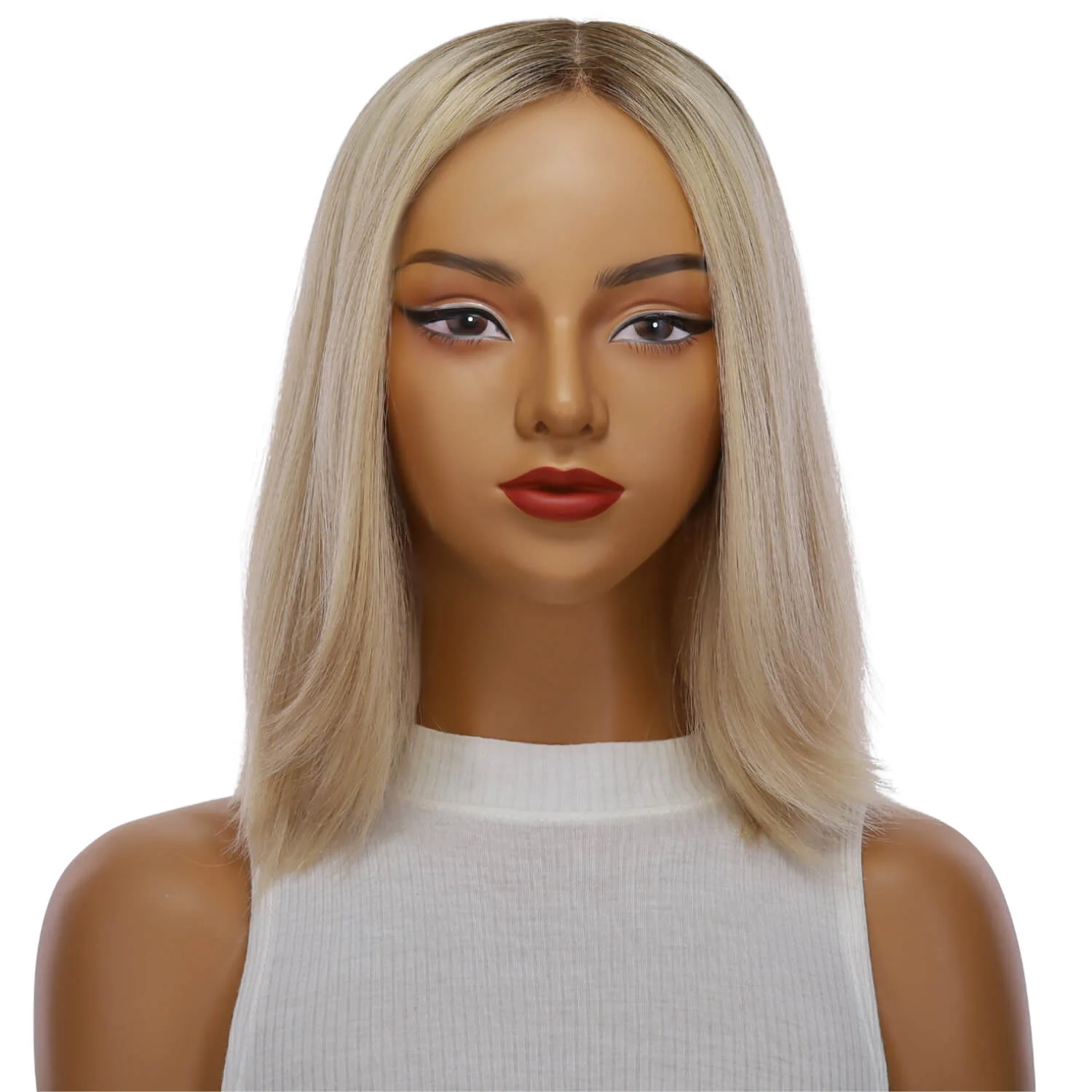 13" Victoria Silk Top Wig Beige Blonde - Image 2