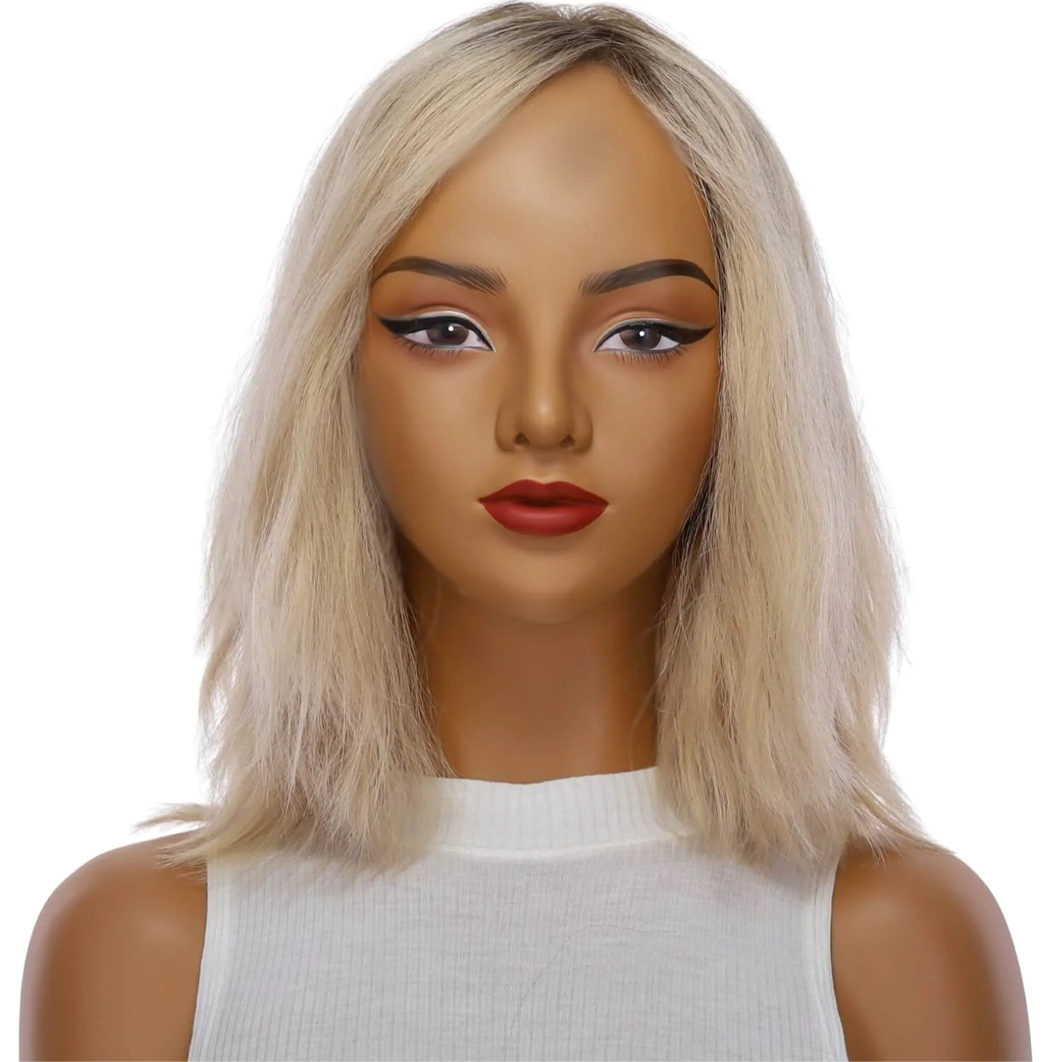 13" Victoria Silk Top Wig Beige Blonde Wavy - Image 2