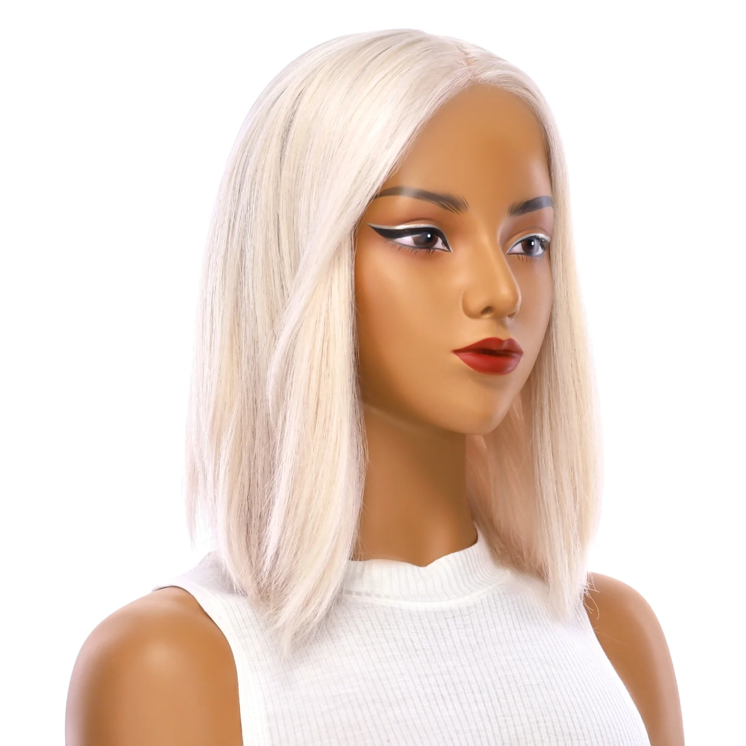 13" Victoria Silk Top Wig Ice Blonde