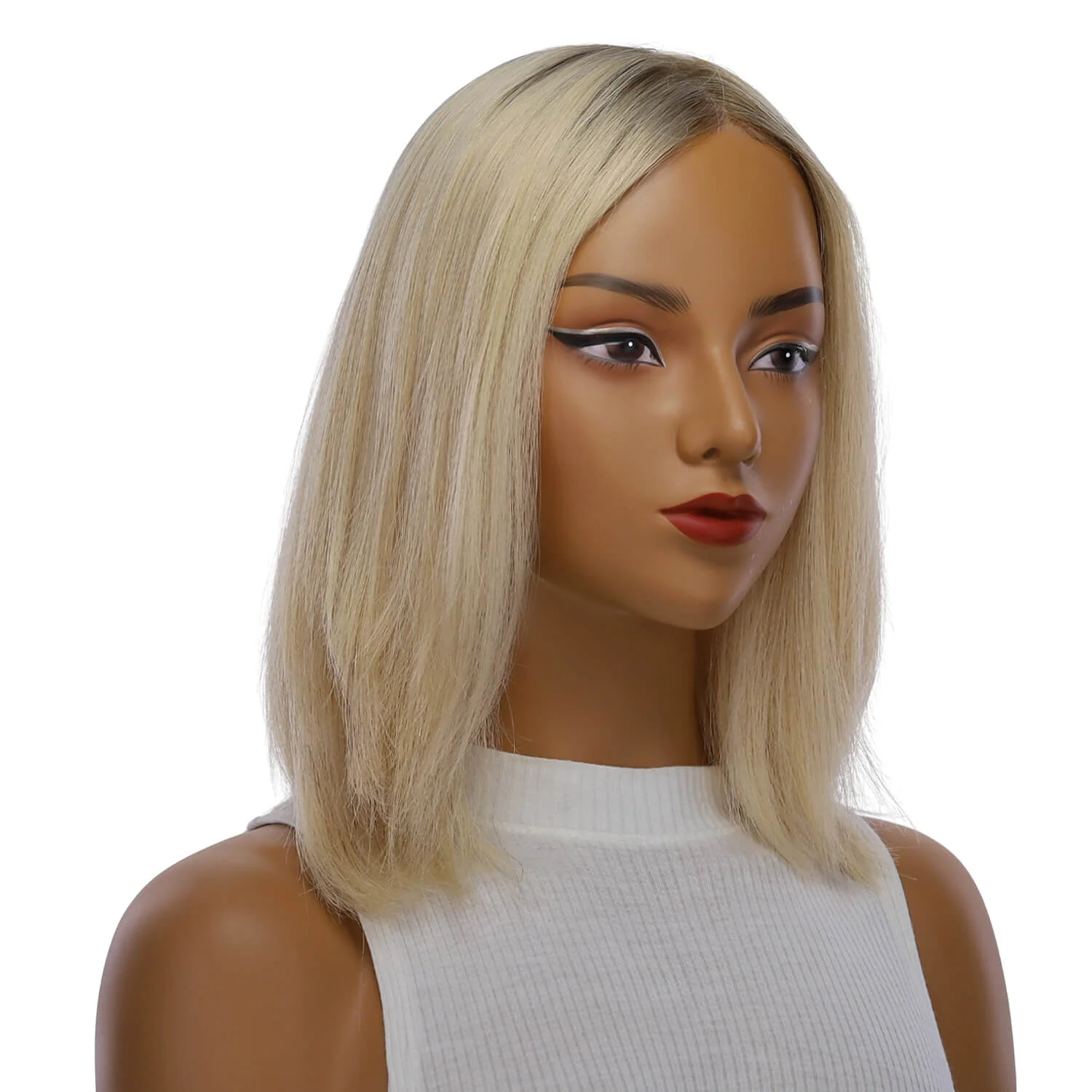 13" Victoria Silk Top Wig Platinum Blonde 2.0