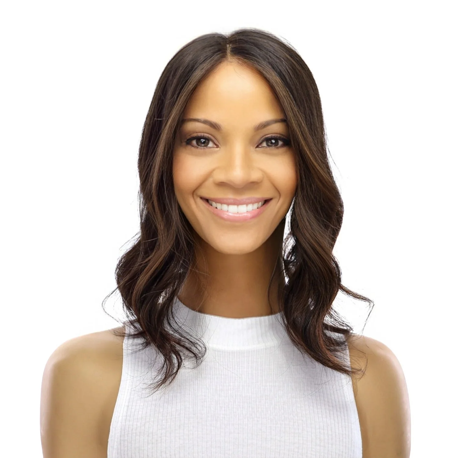 14" Topaz Lace Top Topper Soft Black w/ Highlights - Image 2