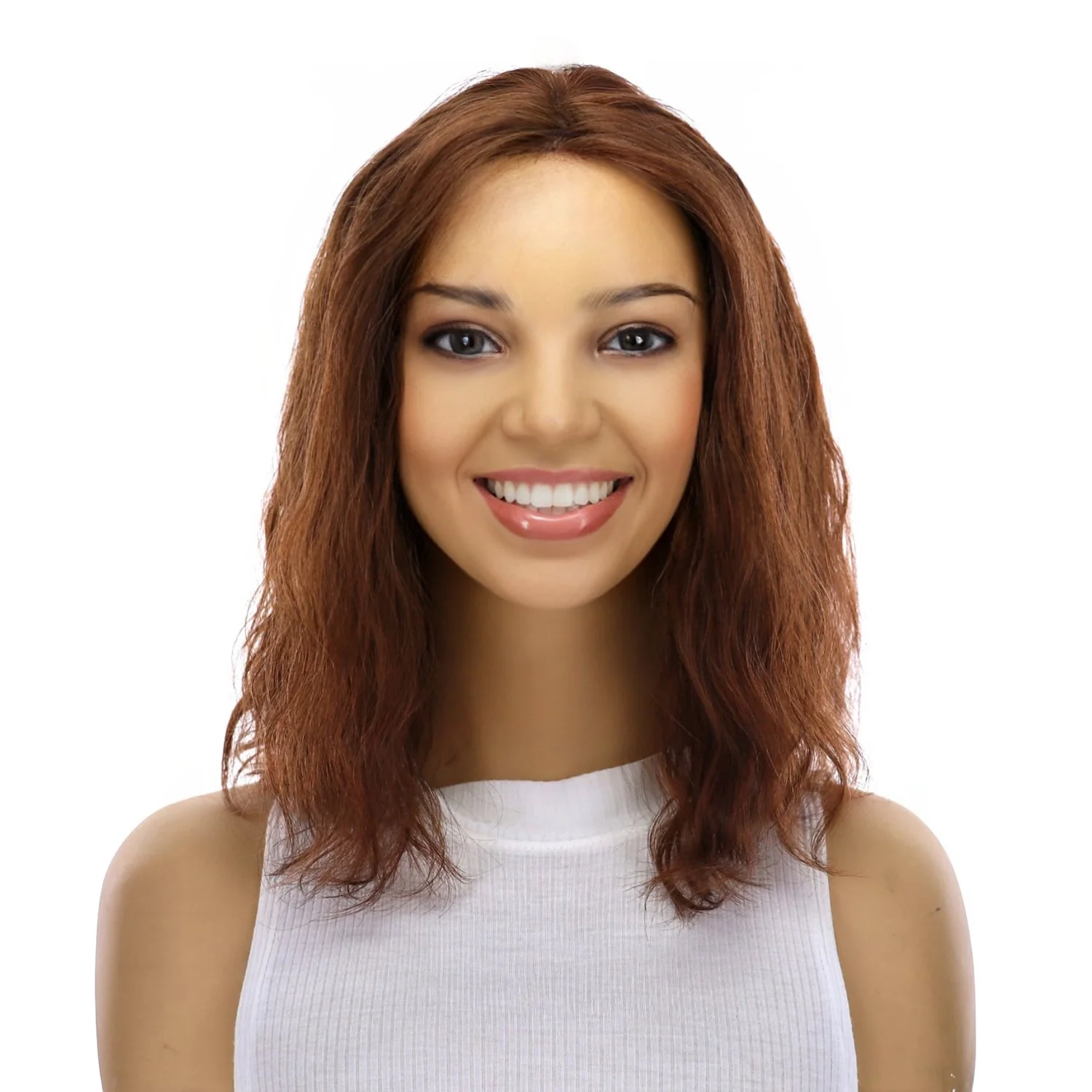 16" Divine Lace Top Topper Auburn Wavy - Image 2