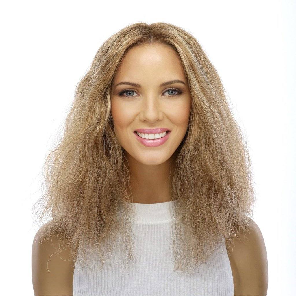 16" Divine Lace Top Topper Medium Blonde Wavy - Image 2