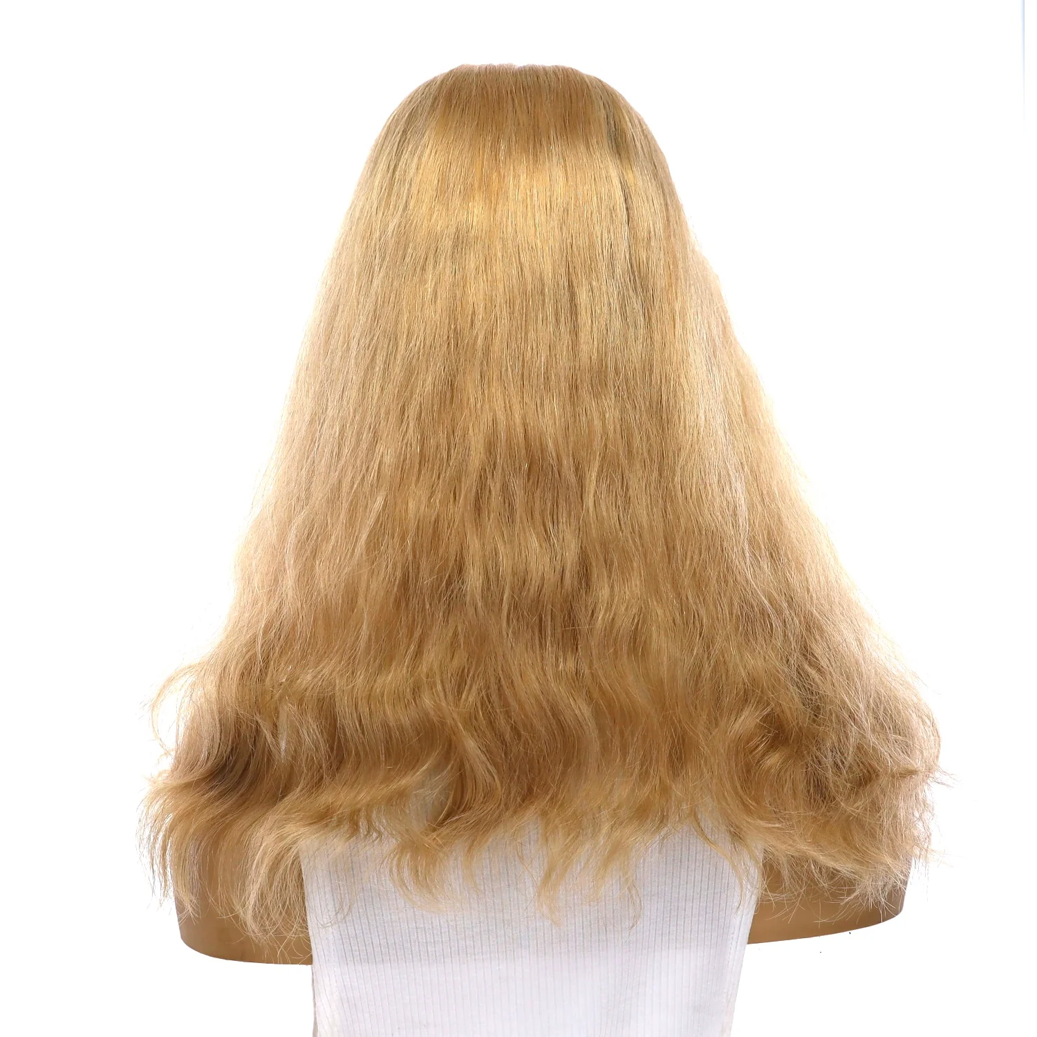 18" Emerald Silk Top Topper Golden Blonde Wavy - Image 3