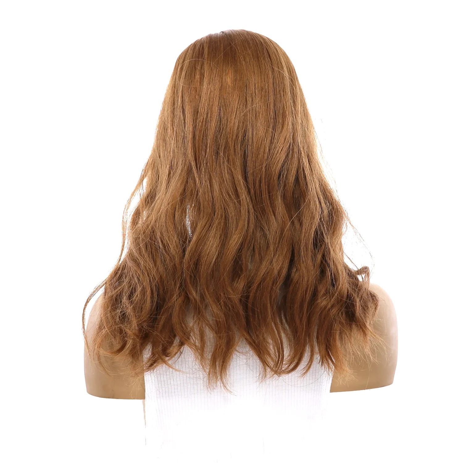 18" Emerald Silk Top Topper Strawberry Blonde Wavy - Image 3