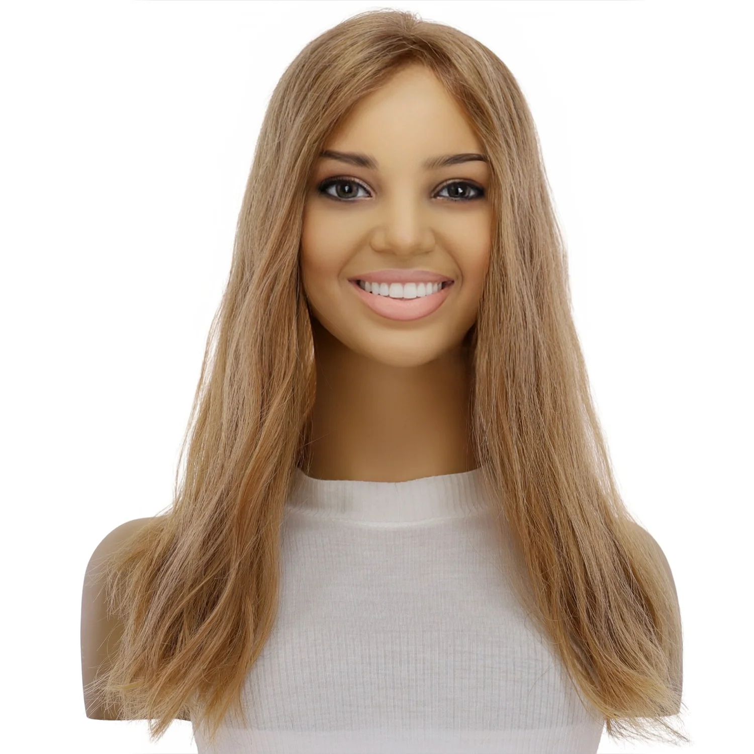 18" Topaz Lace Top Topper #16 Blonde Wavy
