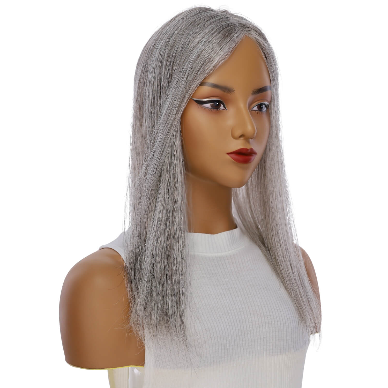 18" Topaz Lace Top Topper Silver Fox