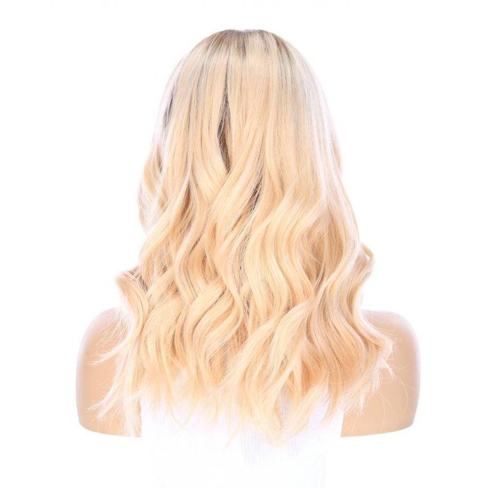 19" Nicole Silk Top Wig Beige Blonde - Image 4