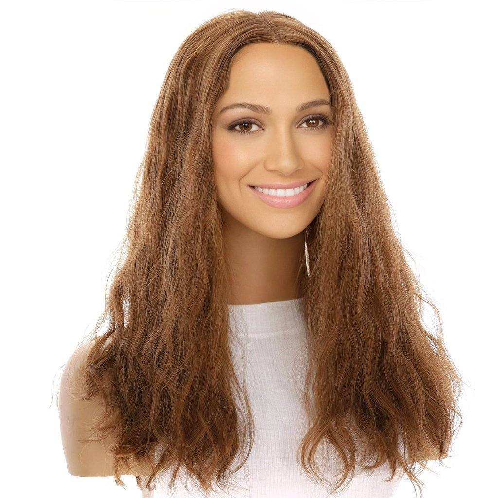 20" Divine Lace Top Topper Strawberry Blonde Wavy