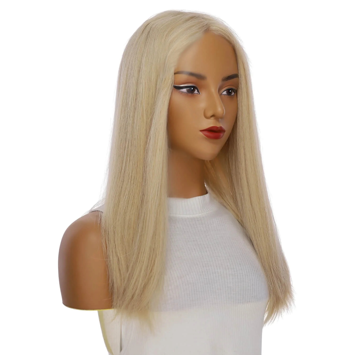 20" Divine Lace Top Wig Beige Blonde w/ No Rooting