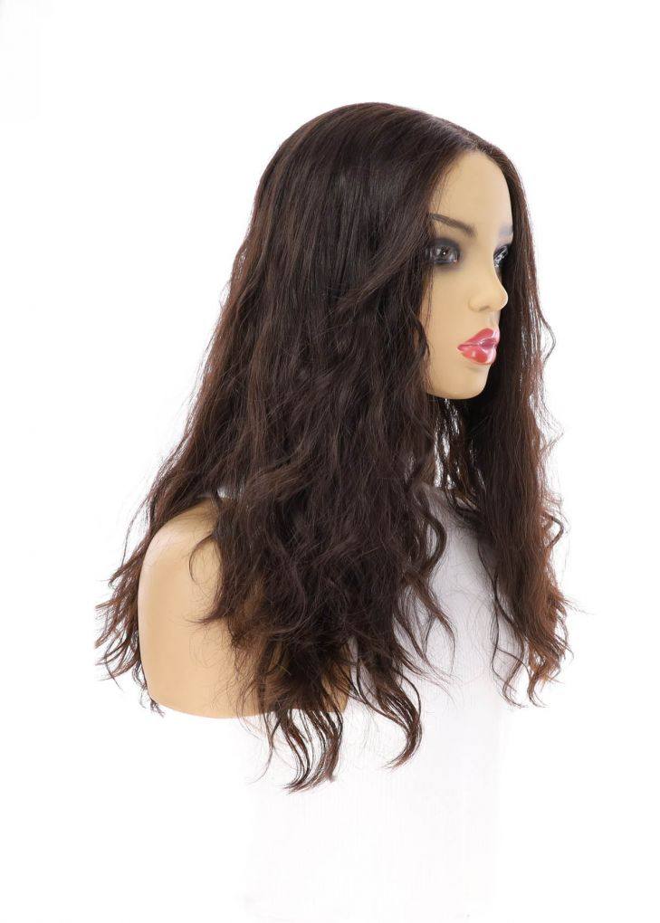 20" Divine Luxe Lace Top Wig #1B Black Wavy - Image 2