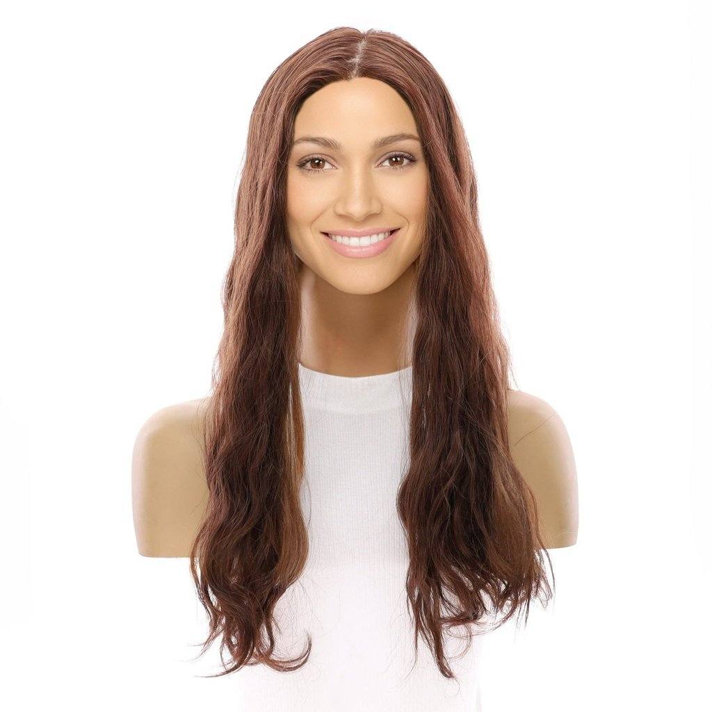 22" Princess Silk Top Wig Auburn Wavy - Image 2