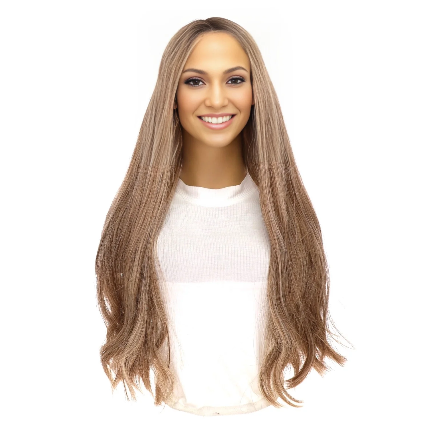 26" Divine Lace Top Topper Ashy Blonde w/ Highlights - Image 2