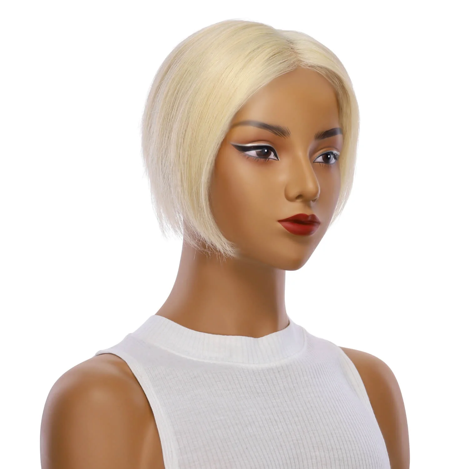 8" Sapphire Mono Top Topper Platinum Blonde 2.0 w/ No Rooting