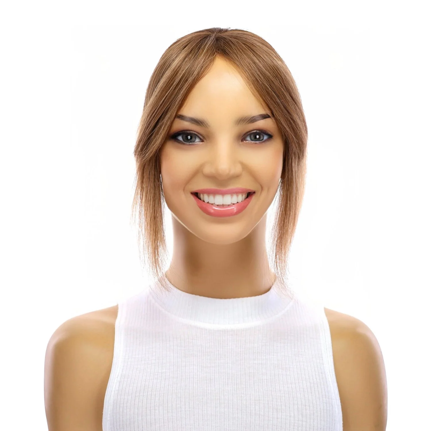 9" Fringe Topper Light Brown Babylight - Image 2
