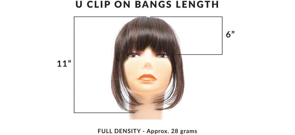 U-Clip on Bang Golden Blonde - Image 3